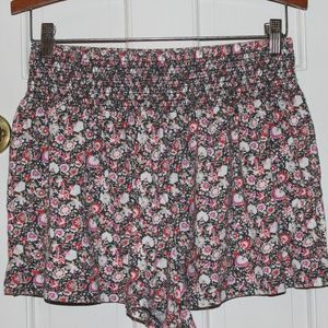 Flower Printed Flowy Shorts